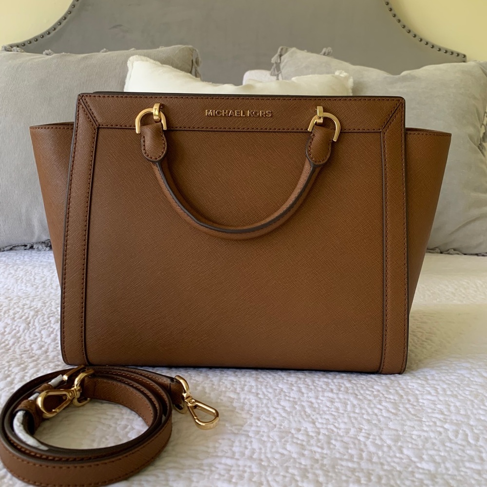 ‼️SALE‼️Michael Kors Brandi Large Leather Satchel